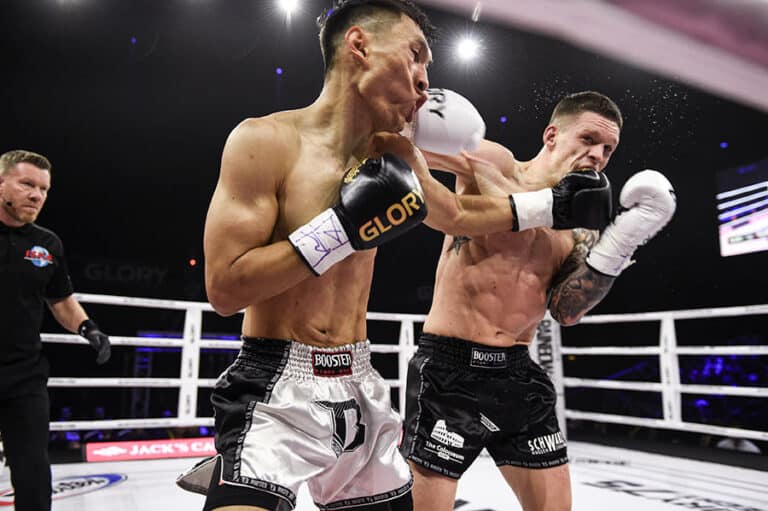 Der Kickboxer – Über Werte und Opfer Der Kickboxer Vincent Foshiani im Kampf.