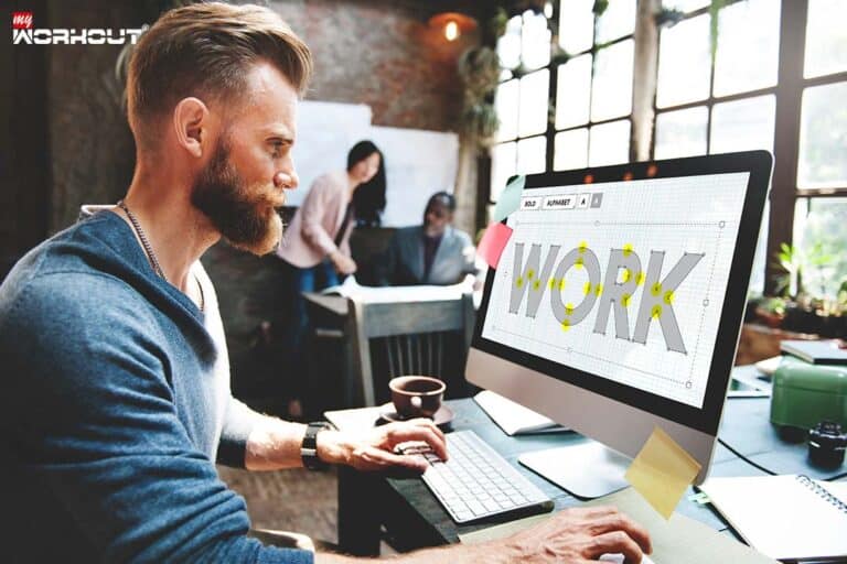 Hustle Culture: Zwischen Erfolg und Burnout Hustle Culture Mann arbeitet am Computer