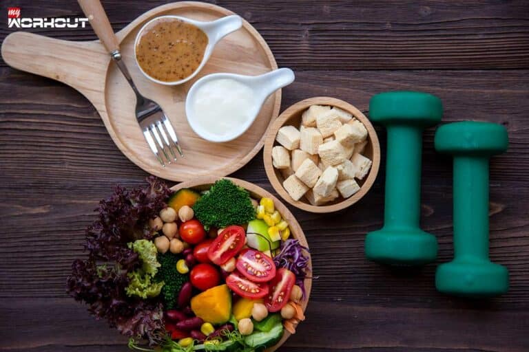Turbo für den Stoffwechsel: Top-Tipps! Gesundes Essen, Gewürze und Hanteln - Elemente die den Stoffwechsel symbolisieren